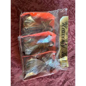 Vintage Heavenly Angel Gold Christmas Decor Bundle Of 3 Made In Japan